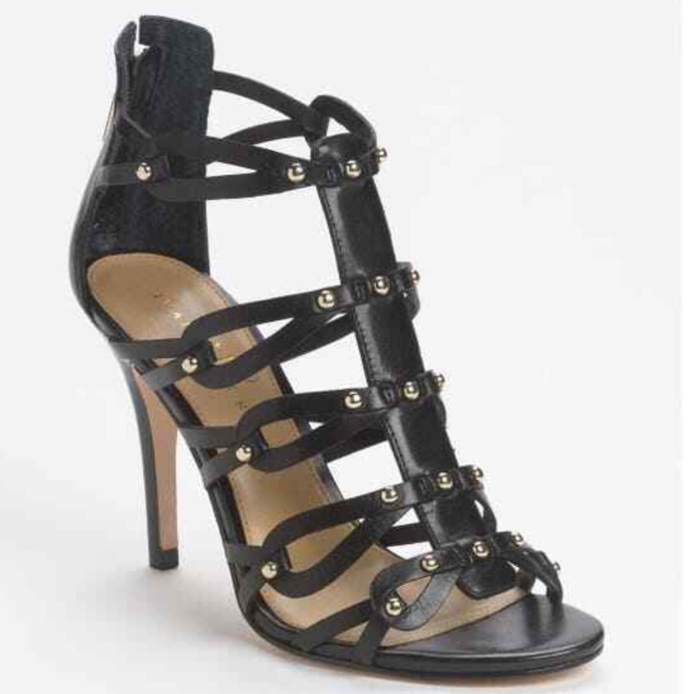 Ivanka Trump Black Strappy Heels